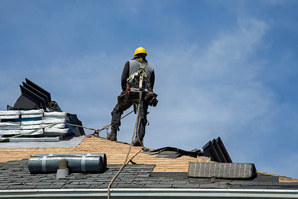 Professional Roof Installation technician working in Dingle, ID